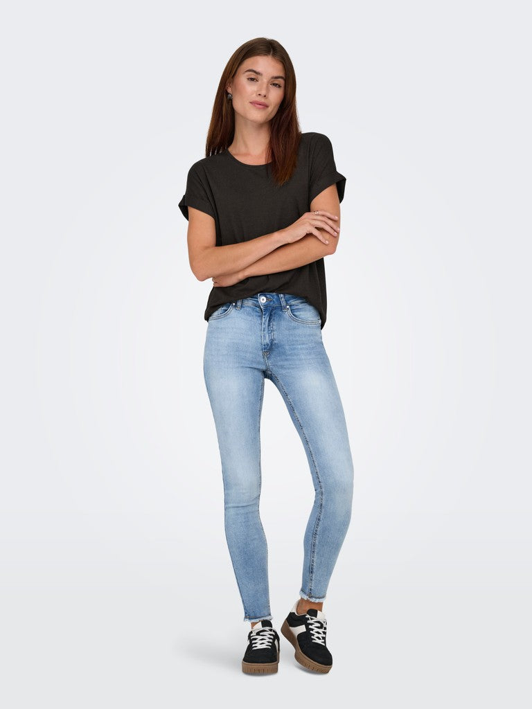Onlmoster S/s O-neck Top Noos Jrs - Bruin