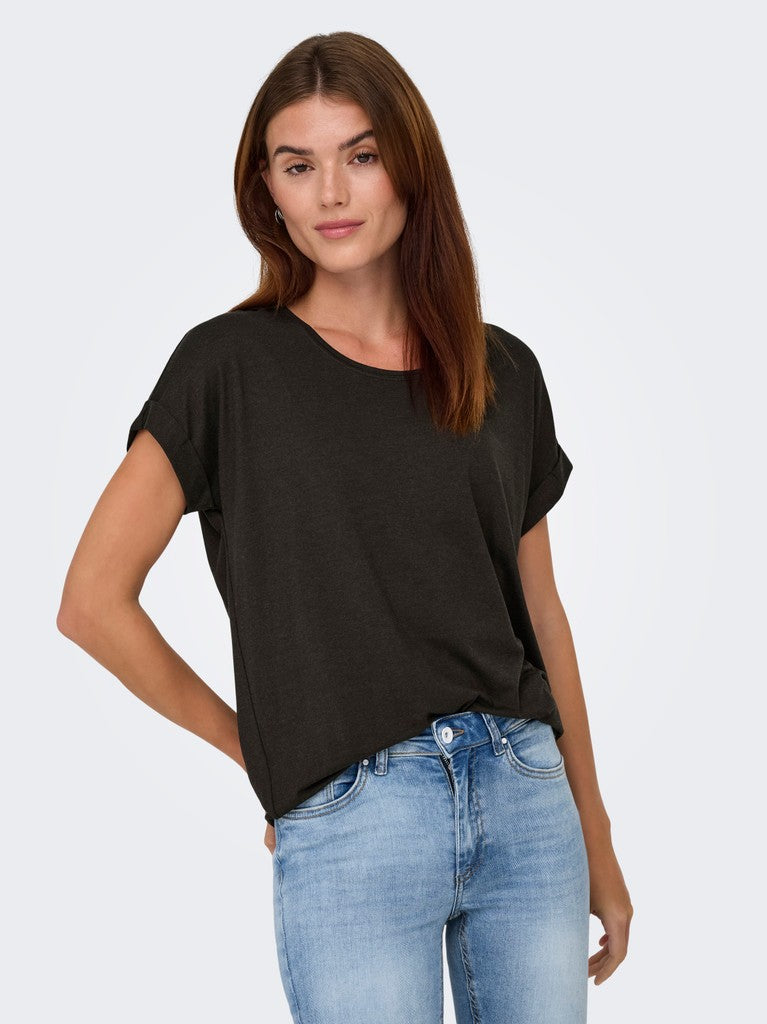Onlmoster S/s O-neck Top Noos Jrs - Bruin