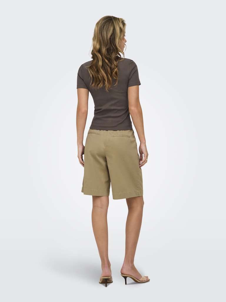 Onlval Ss O-neck Solid - Bruin