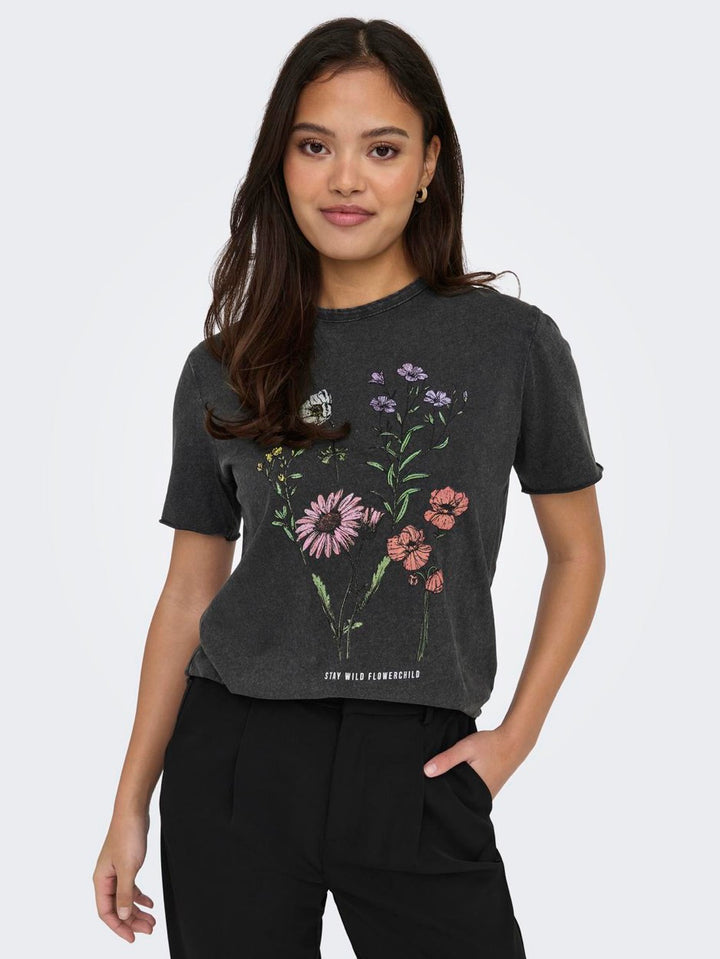 Onllucy Life Reg S/s Top Jrs Noos - Zwart