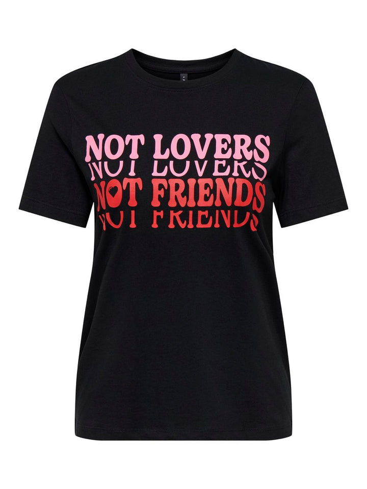 Onllotte Life Reg S/s Not Top Box J - Zwart