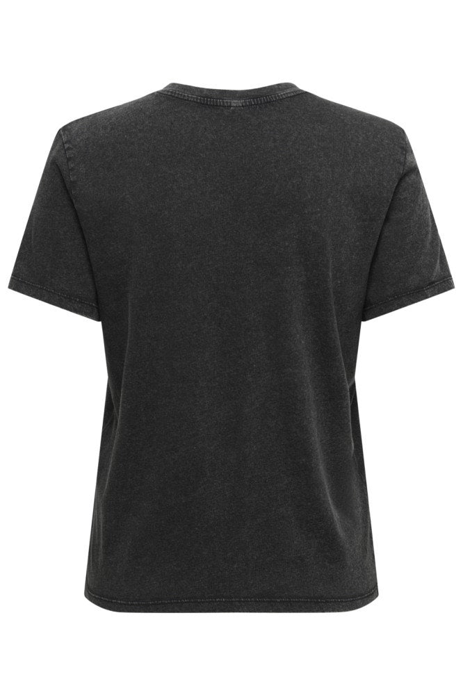 Onllucy Life S/s Emb. Top Box Cc Jrs - Zwart