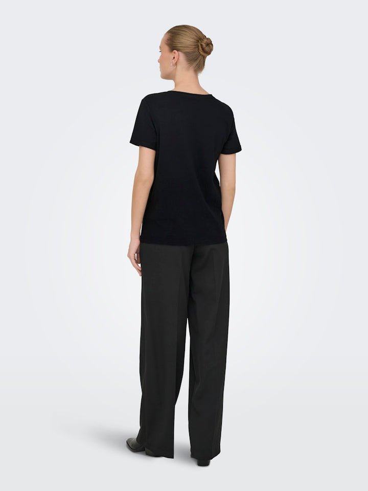 Onlvica S/s Fold Up Velvet Top Box Ccjrs - Zwart