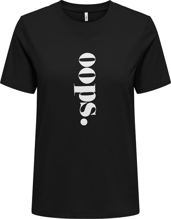 Onlcelina Life Reg S/s Top Box Cc Jrs - Zwart