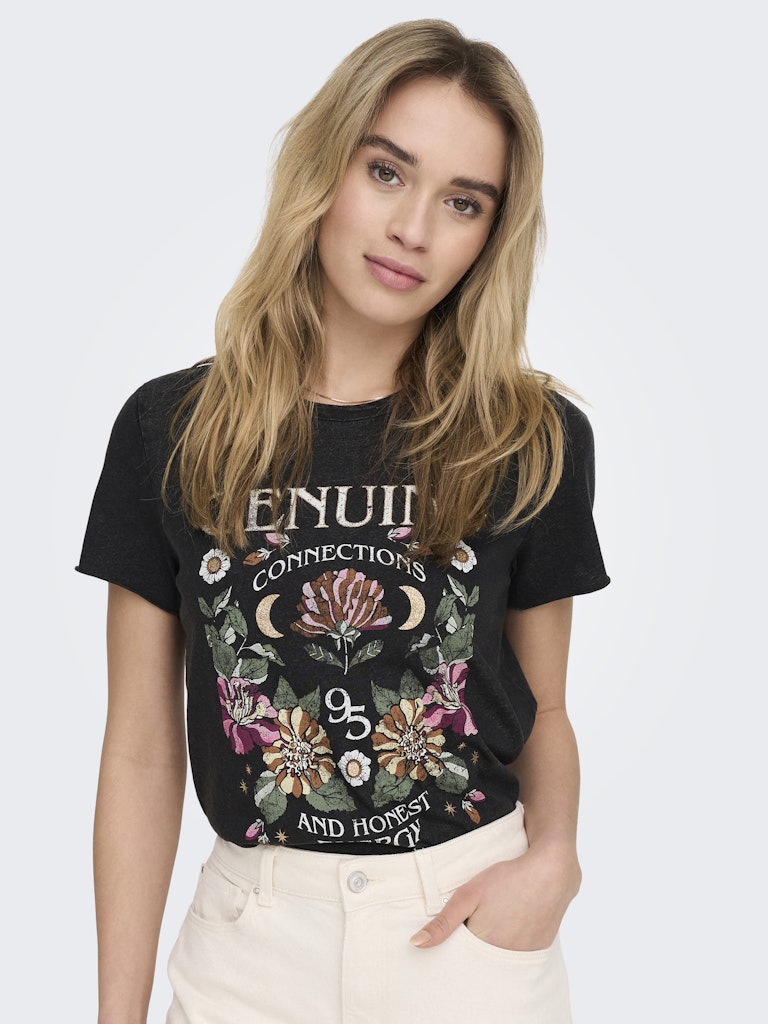 Onllucy Reg S/s Top Jrs Noos - Antraciet