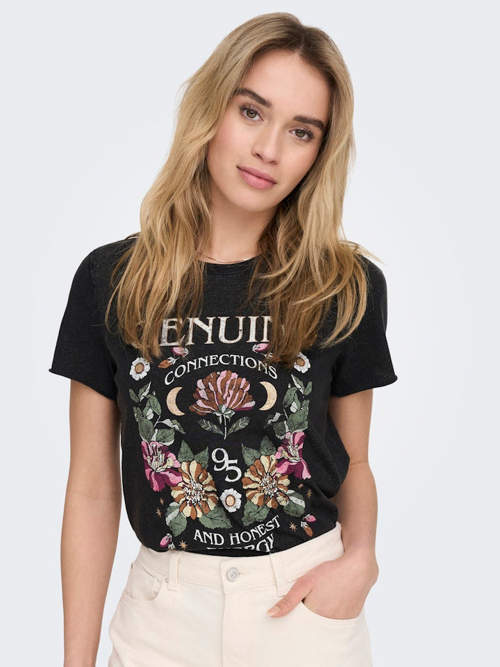 Onllucy Reg S/s Top Jrs Noos - Antraciet