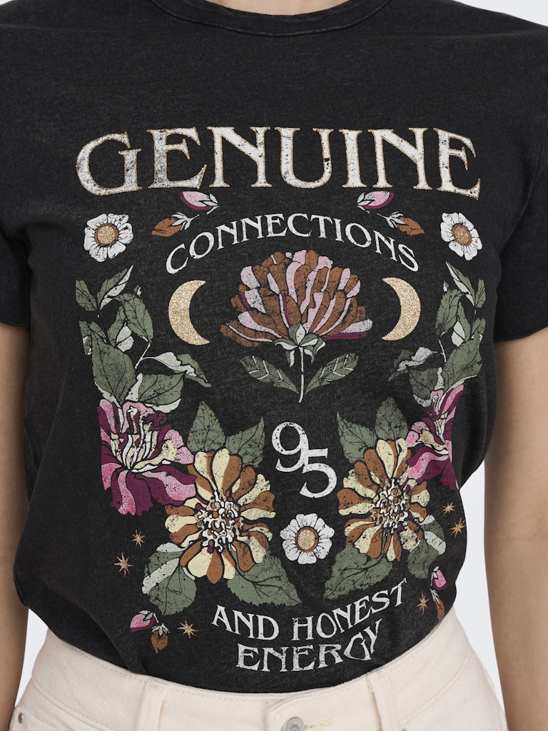 Onllucy Reg S/s Top Jrs Noos - Antraciet