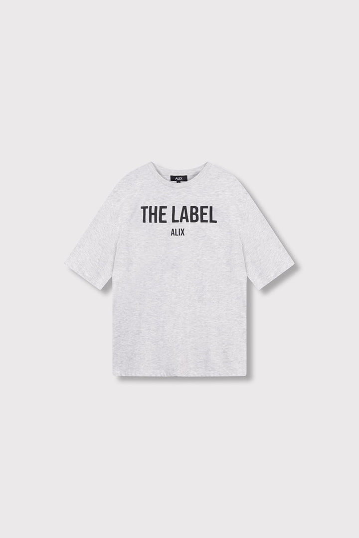 The Label T-shirt - Grijs Melee