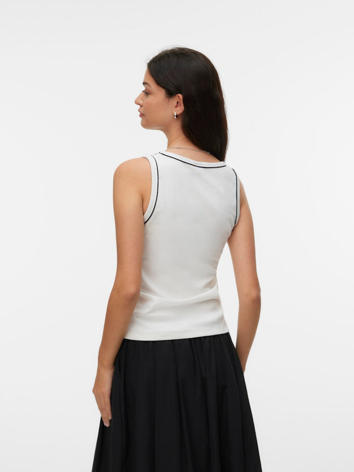 Vmmonna Sl Contrast Top Box Jrs - Off-white