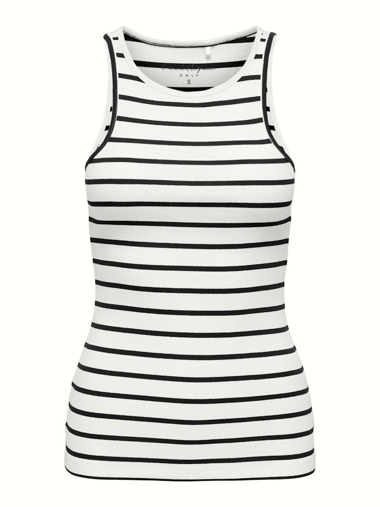 Onlfenja Kenya S/l Top Jrs - Ecru Dessin