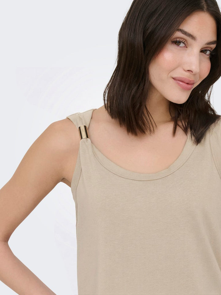 Jdyuffa S/l Top Jrs Noos - Wit Dessin