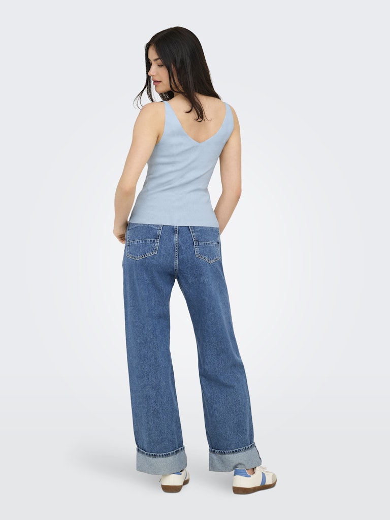 Jdynanna S/l Top Knt Noos - Lichtblauw