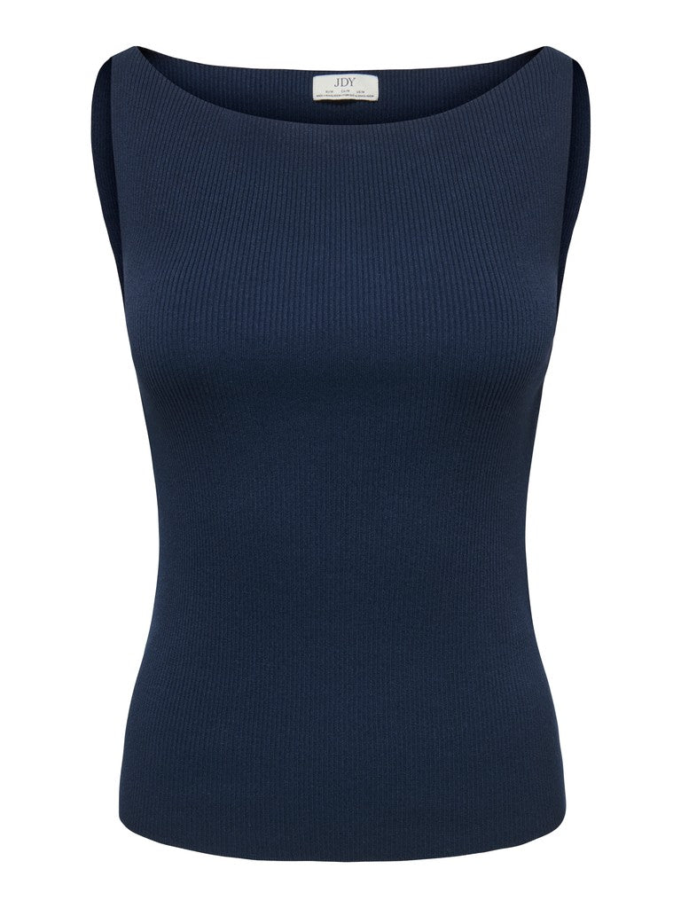 Jdynanna S/l Boat Neck Top Knt - Navy