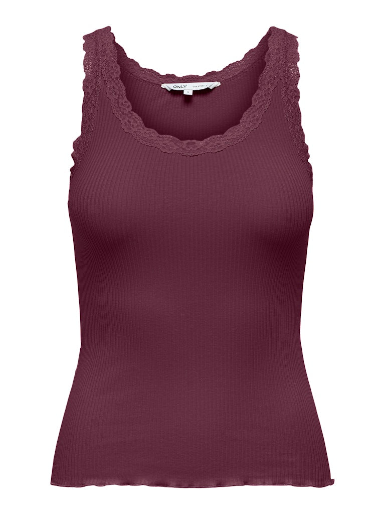 Onlsara Sharai Tank Top Jrs Noos - Bordeaux