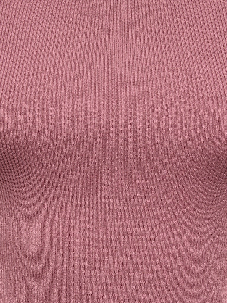 Jdynanna S/l Boat Neck Top Knt - Oud Roze