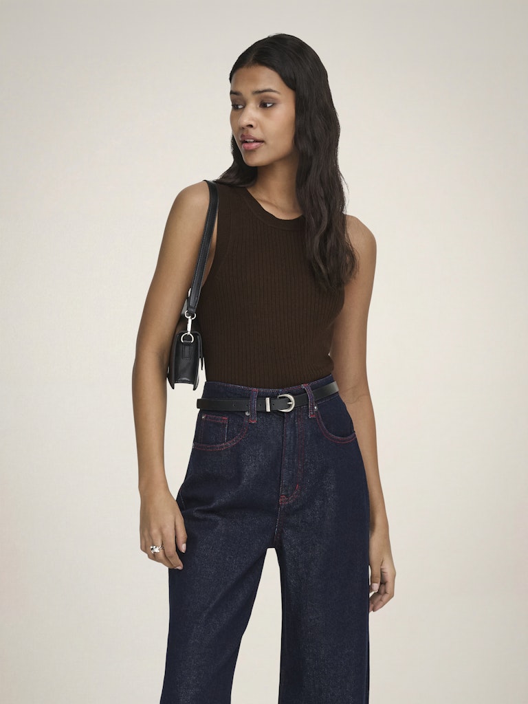 Jdyaya Tank Top Knt Noos - Bruin