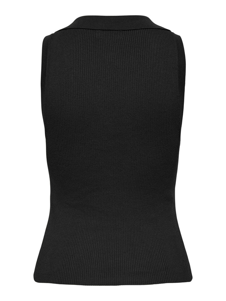 Jdynanna Sl Collar Top Knt - Zwart