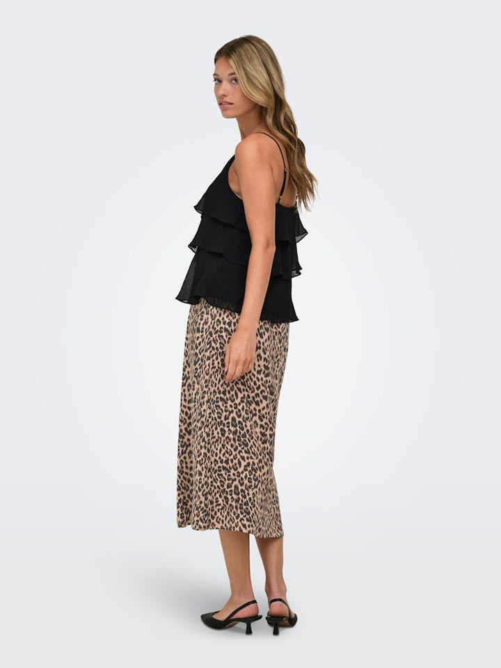Onllinn Life Flounce Singlet Wvn Noos - Zwart