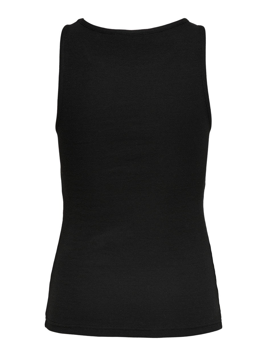 Onlkenya Life Rib Tank Top Jrs Noos - Zwart