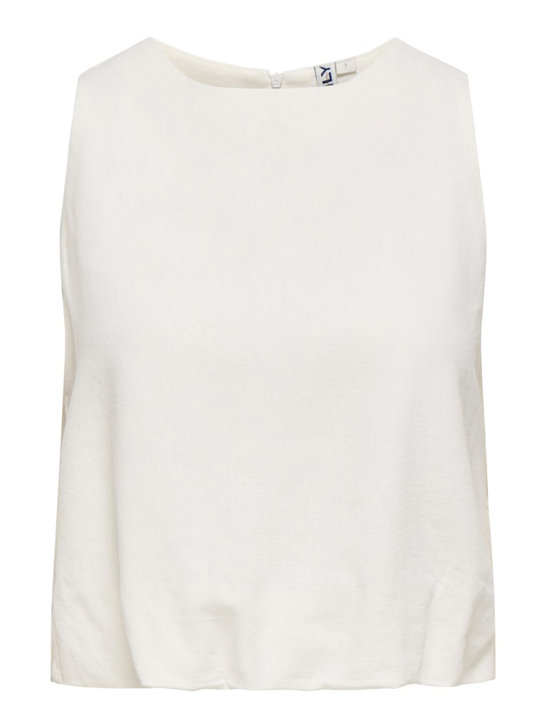 Onlgoa S/l Ballon Linen Bl Top Cc Pnt - Off-white