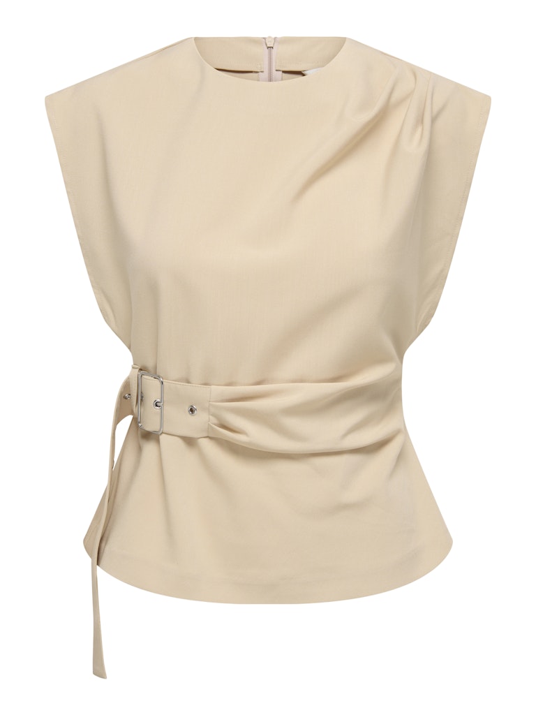 Onlterra S/l Belt Top Wvn Sud - Zand