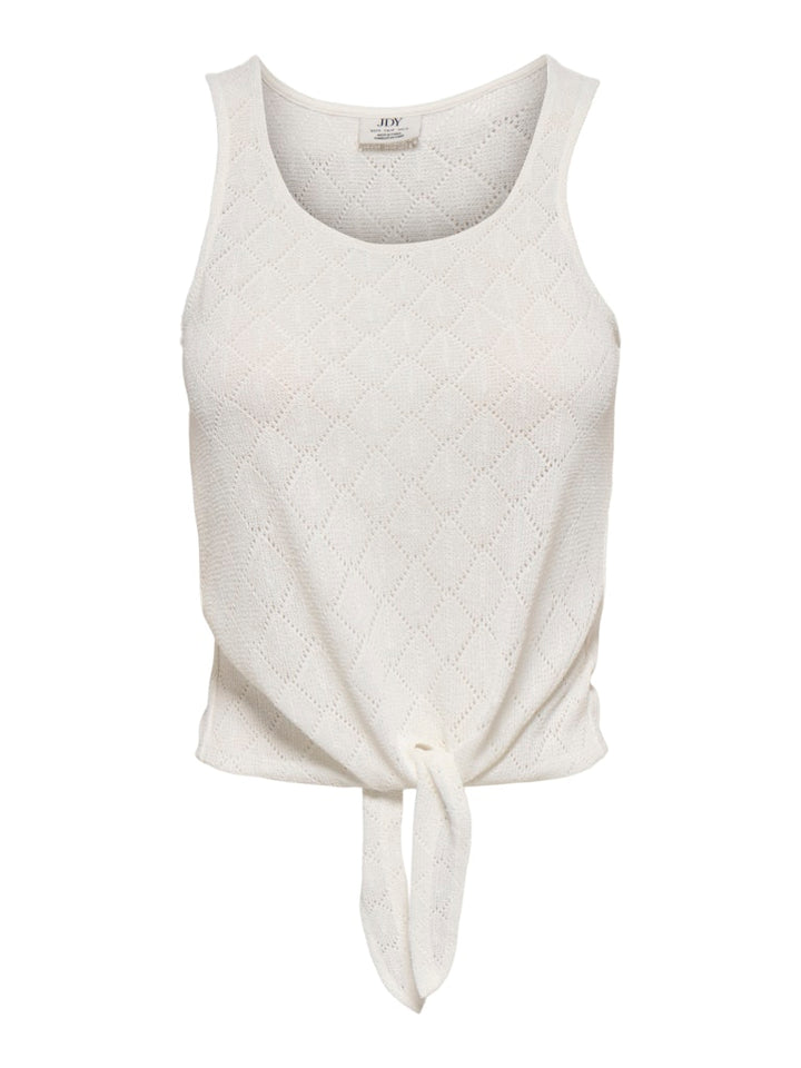 Jdyviola Life S/l Knot Top Jrs - Wit Dessin