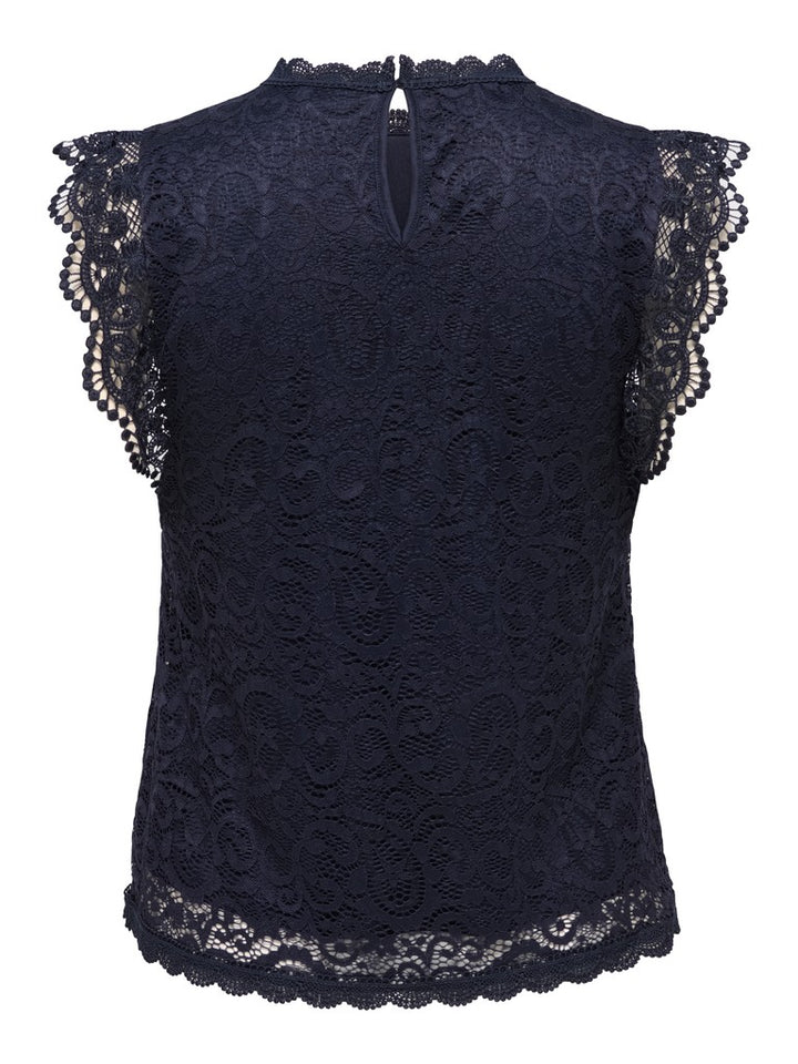 Jdylotas S/l Lace Top Jrs - Navy