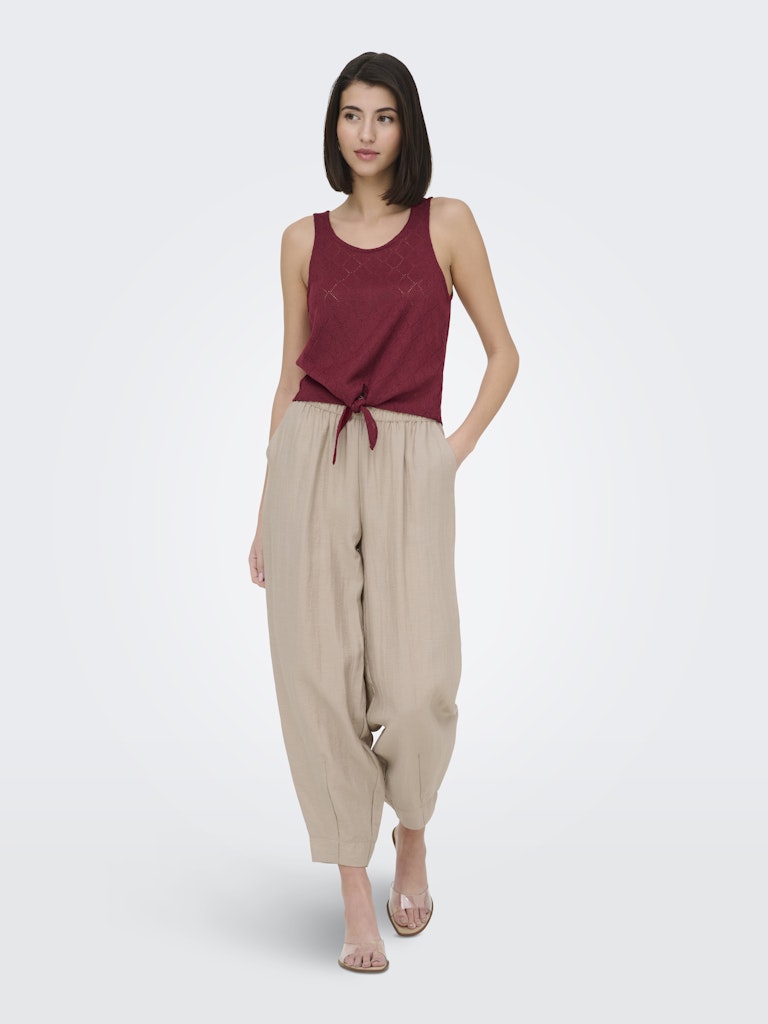 Jdyviola Life S/l Knot Top Jrs - Rood Dessin