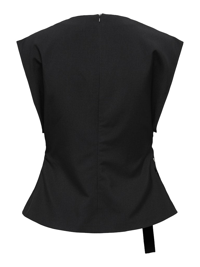 Onlterra S/l Belt Top Wvn Sud - Zwart