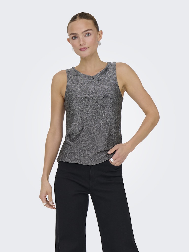 Jdyanni S/l O Neck Tank Top Jrs Dia - Zilverkleurig