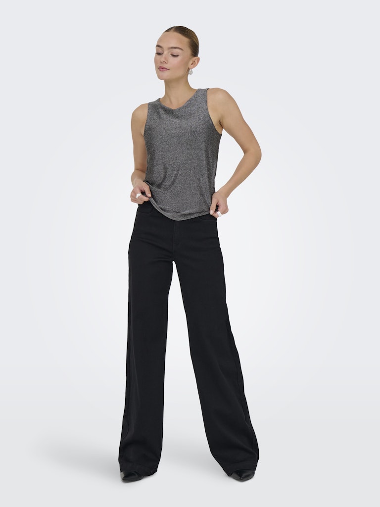 Jdyanni S/l O Neck Tank Top Jrs Dia - Zilverkleurig