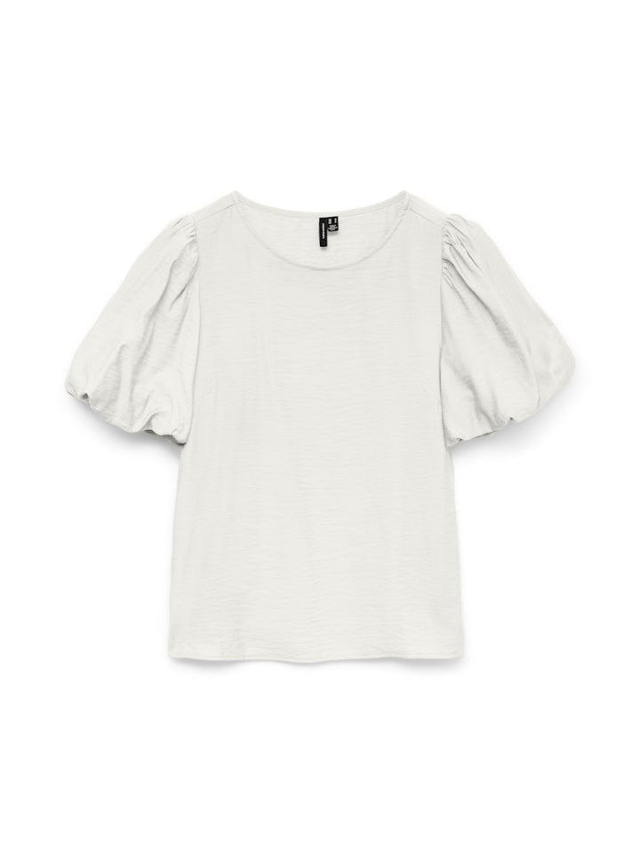 Vmnellie Ss Balloon Top Wvn Ga - Off-white