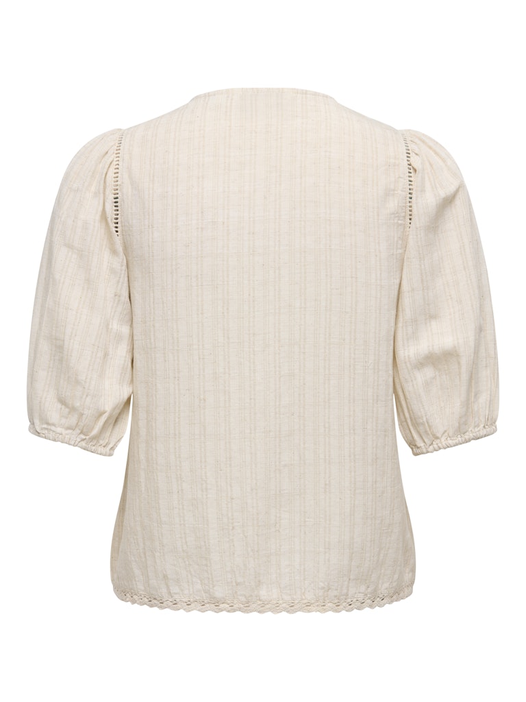 Onlnura Ss Tie Top Wvn - Beige