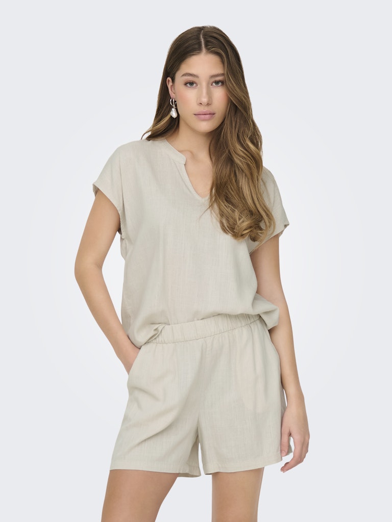 Jdycaya Lion Linen S/s Top Wvn Dia - Kit