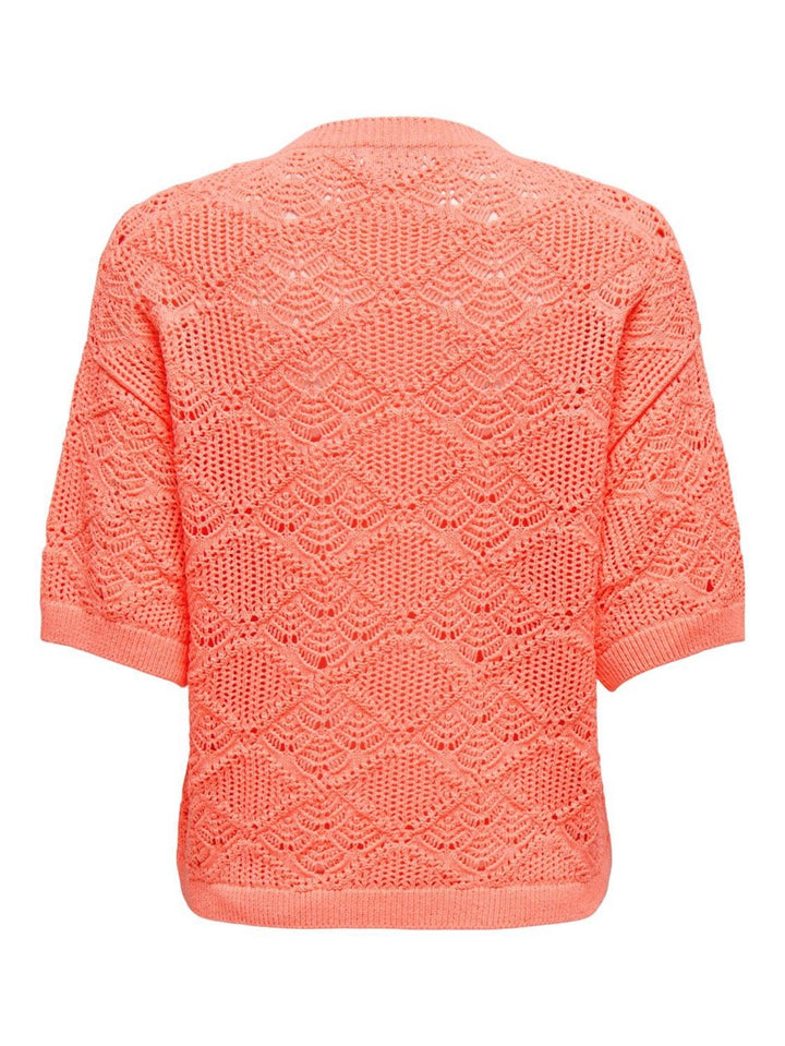 Onllydia Life Ss Structure O-neck K - Oranje