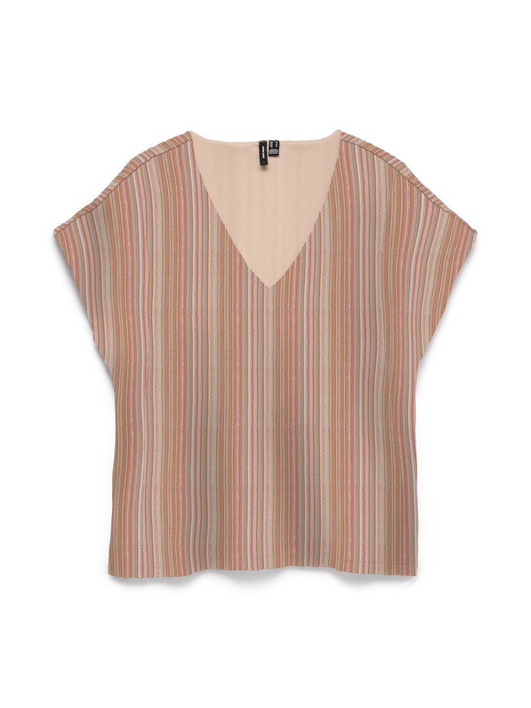 Vmdemi Ss V-neck Top Jrs Ga - Oranje Dessin