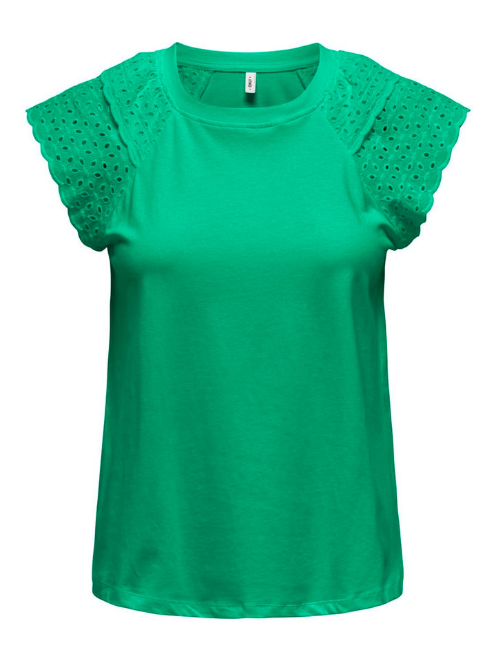 Onlxiana Life S/s Mix Top Jrs - Groen