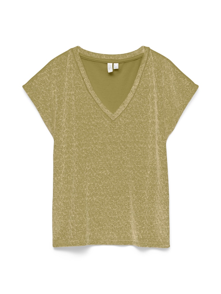 Vmkimmie S/s V-neck Top Jrs Btq - Groen