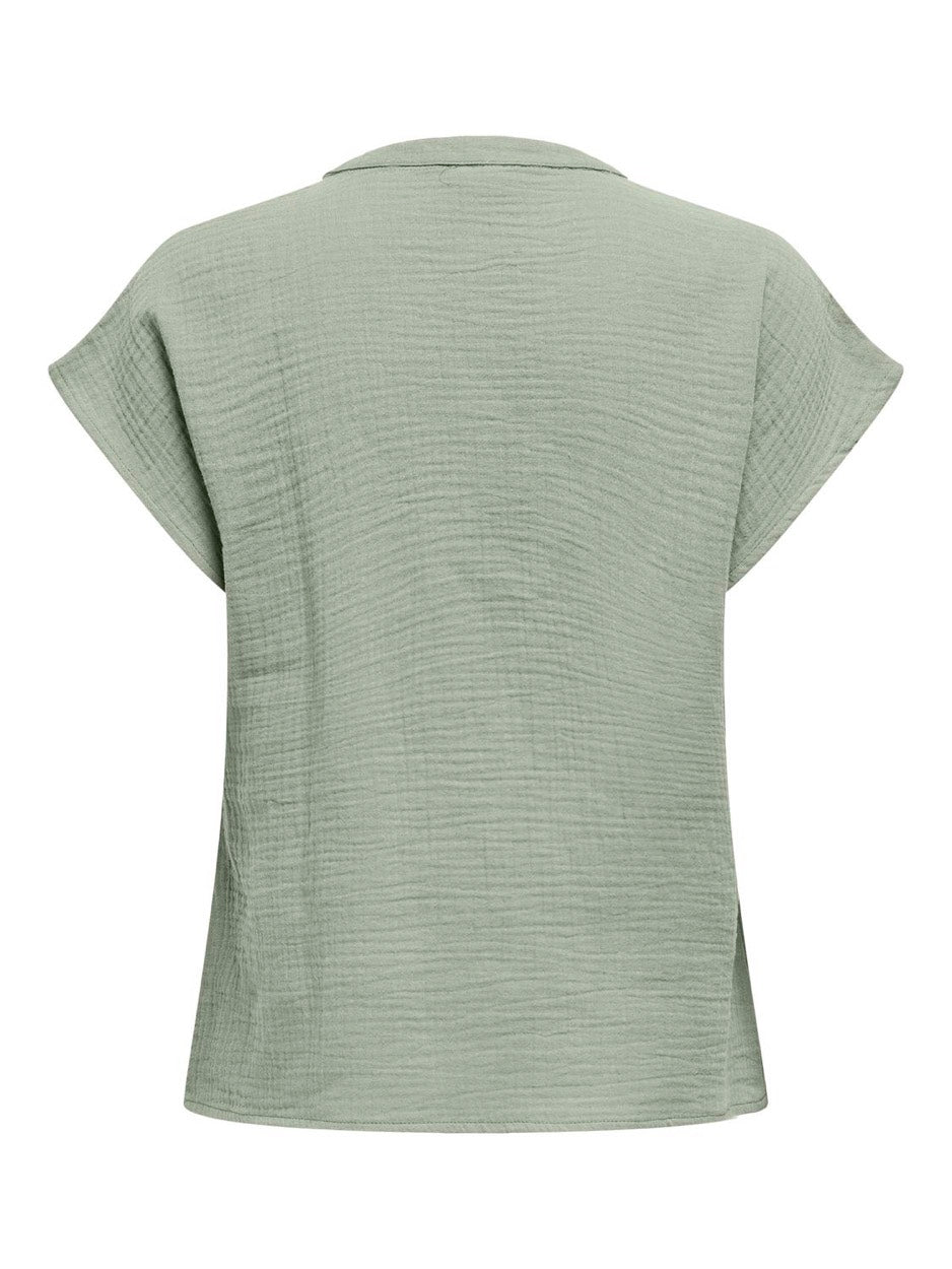 Jdytheis Life S/s Top Wvn Dia - Mint