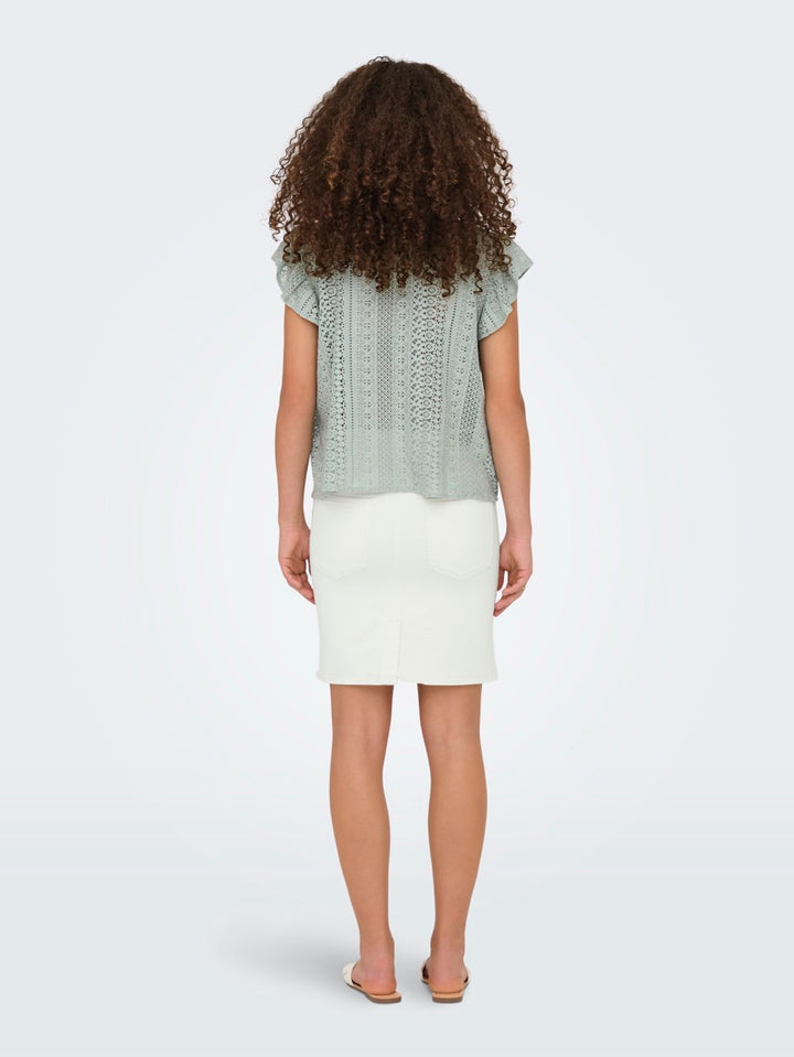 Onlgabina Cap Sleeve Top Wvn - Olijf