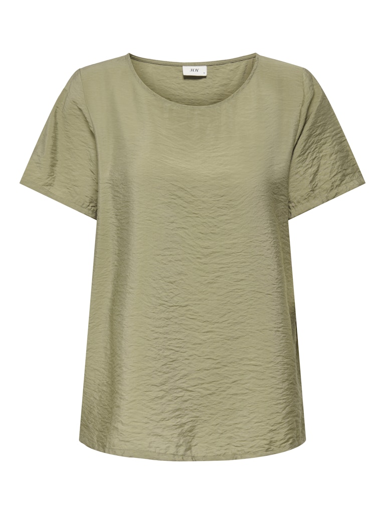 Jdytroya Life S/s O-neck Top Wvn Dia - Army