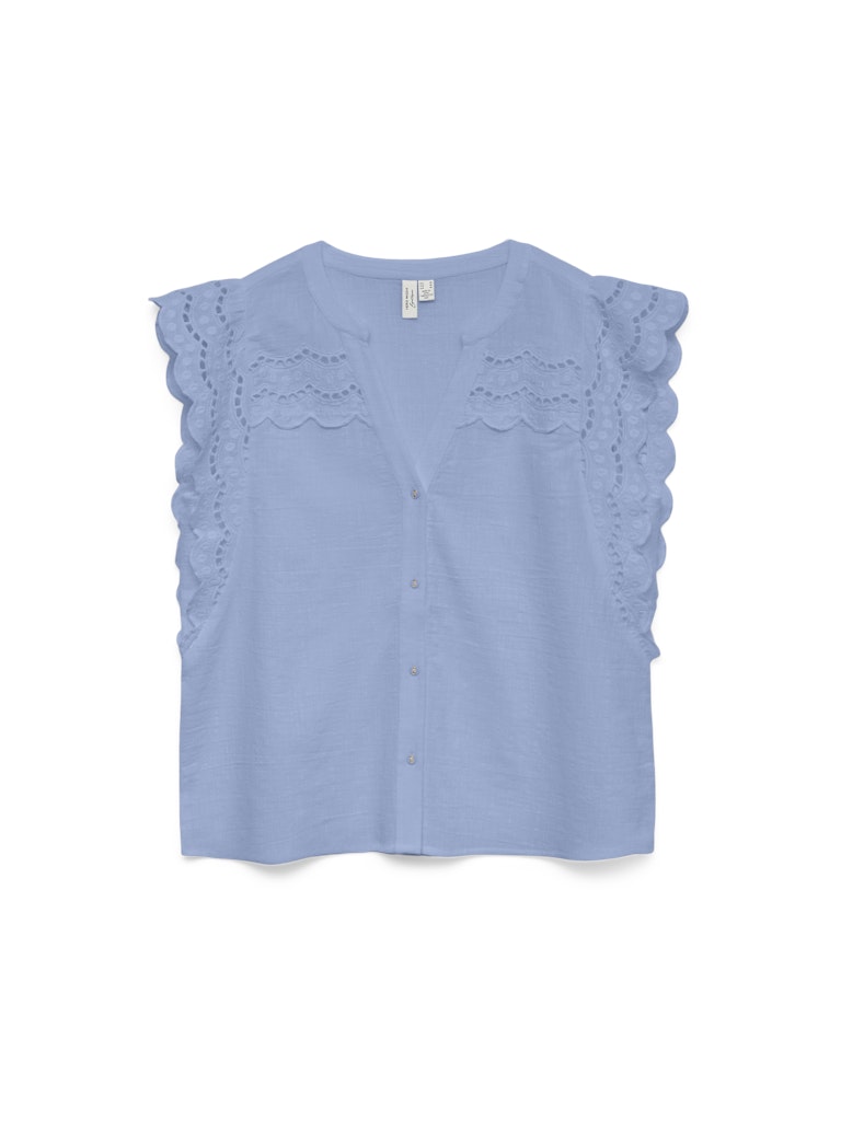 Vmjayla S/l Top Wvn Btq Ga - Lichtblauw