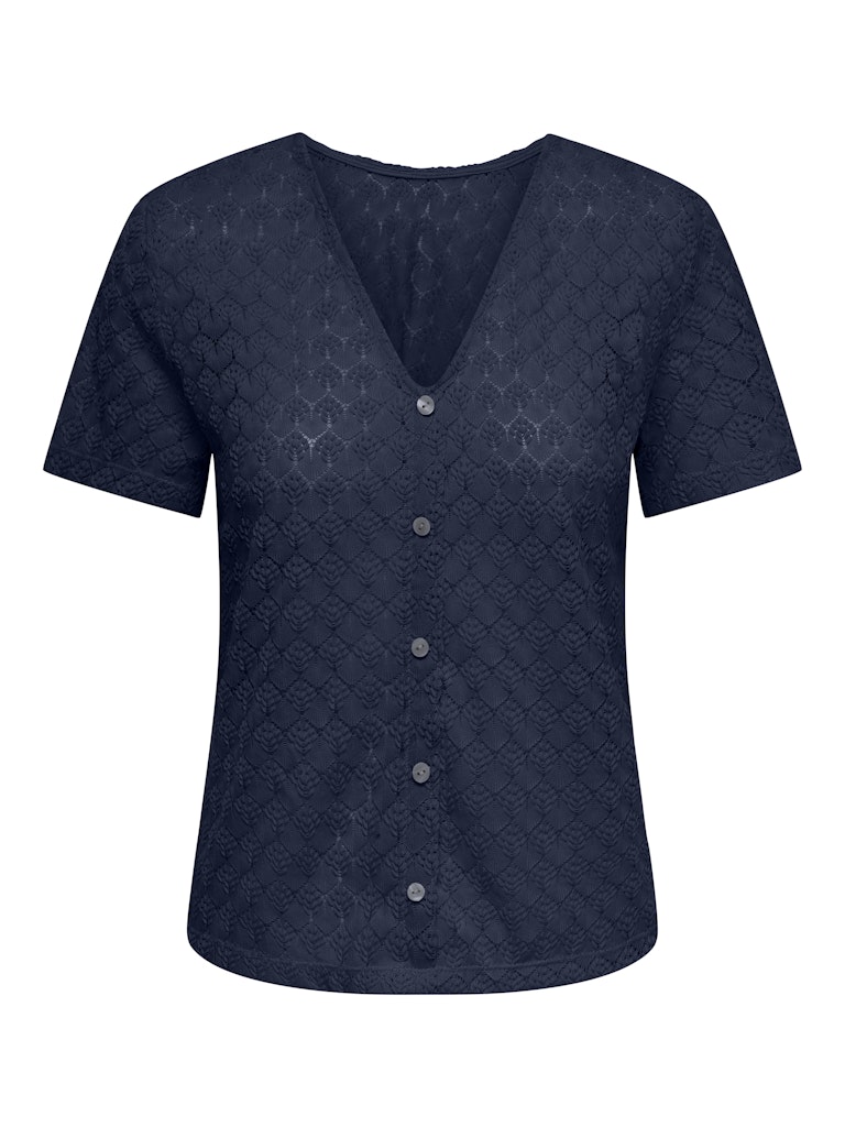 Jdyavery Life S/s Reversible Top Jrs - Navy