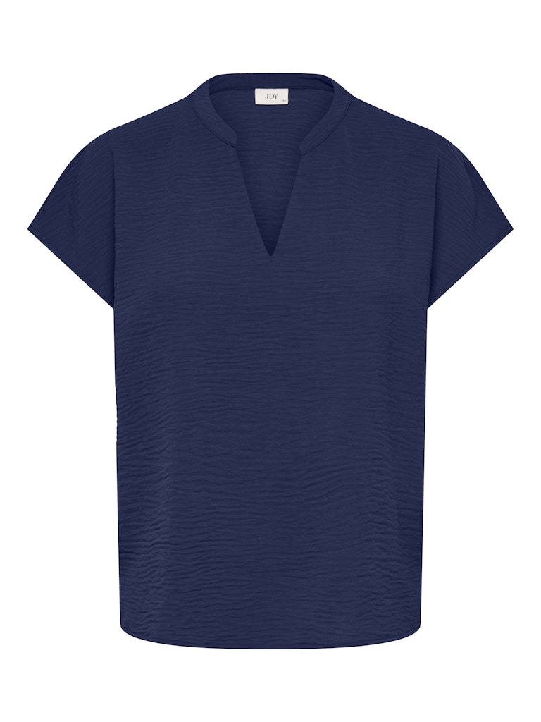 Jdylion Life S/s Top Wvn Noos - Navy