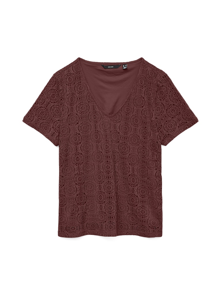 Vmmaya Ss V Neck Top Jrs - Rood
