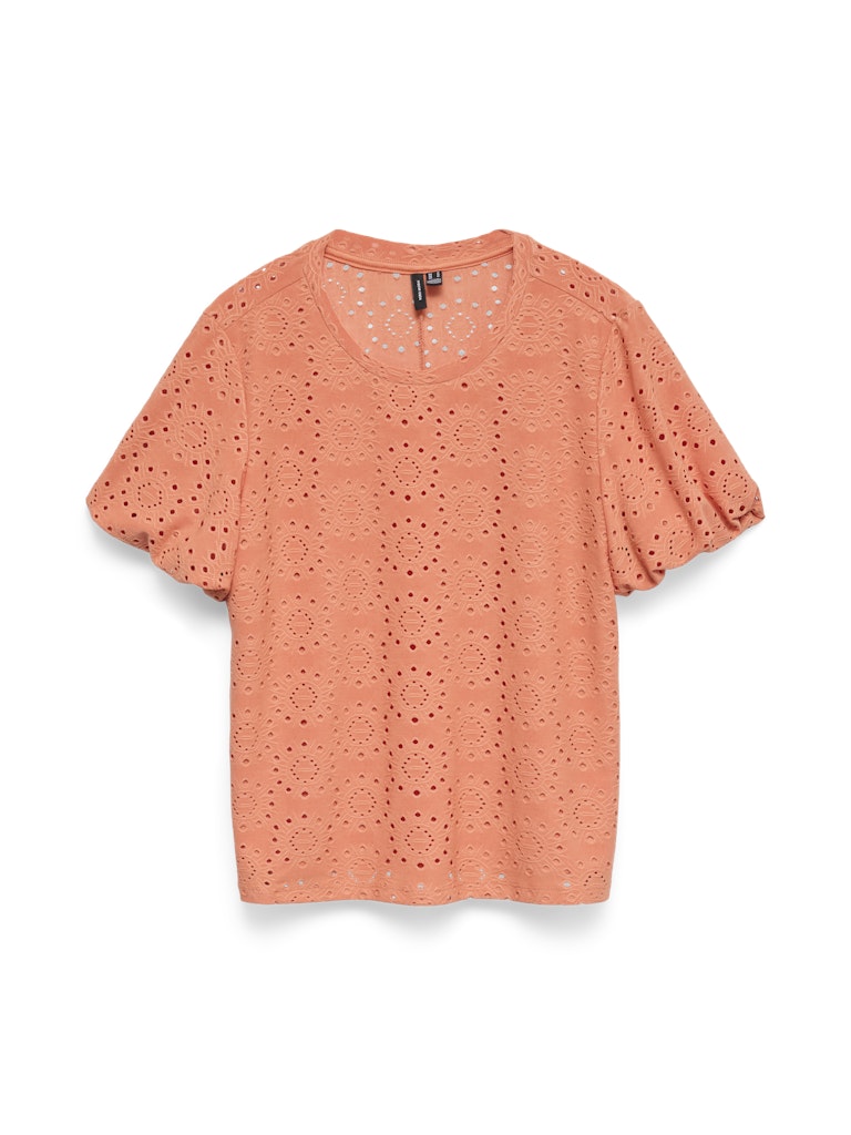 Vmtassa Liv Balloon Sleeve Top Jrs - Koraal Rood