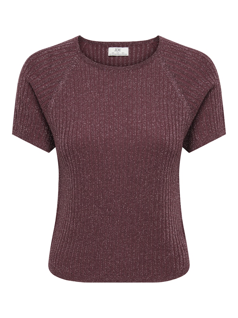 Jdybodilla S/s Glitter Pullover Knt Noos - Bordeaux
