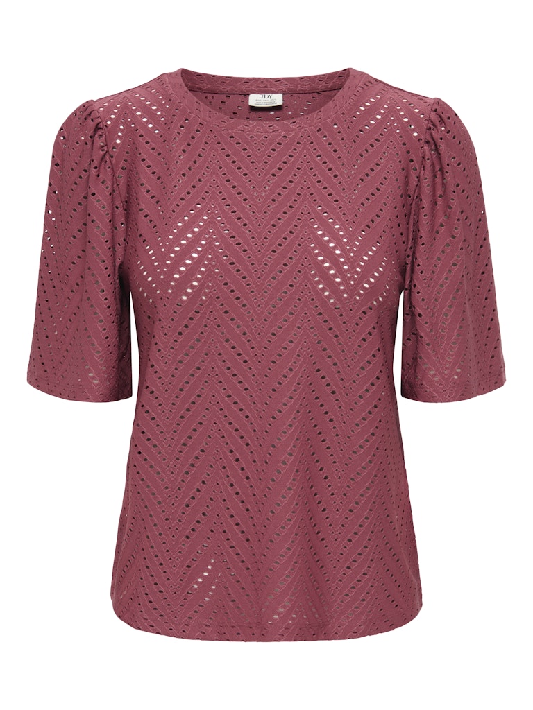 Jdycarla Cathinka S/s Top Jrs Noos - Bordeaux