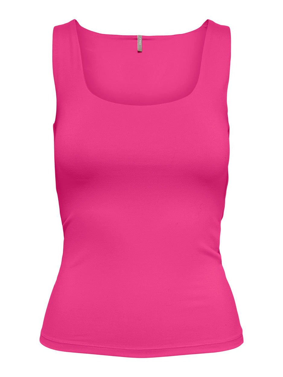 Onlea S/l 2-ways Fit Top Jrs Noos - Fuchsia