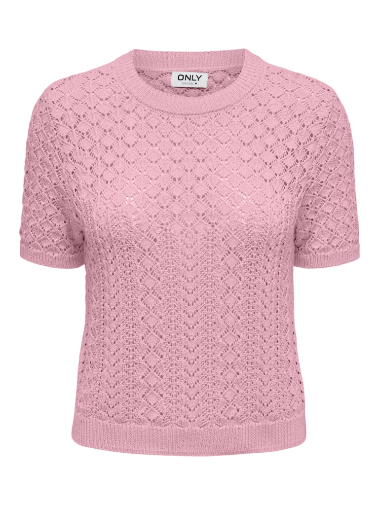 Onlsaga Ss O-neck Knt Noos - Licht Roze